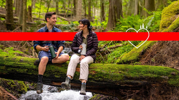 Valentine's Day Couple enjoying the outdoors